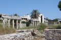 Ancient Greek ruins and nature. Kos Island\'s landmark. Close to the Asclepeion and Ancient Gymnasion, Greece.